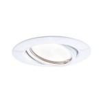 Paulmann 934.13 LED Einbauleuchte Base Coin Einzelleuchte schwenkbarar rund 90mm 20° Coin 5W 370lm 230V 3000K Weiß 