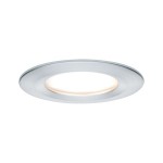 Paulmann 934.61 LED Einbauleuchte Nova Coin Einzelleuchte starr IP44 rund 78mm Coin 6W 470lm 230V 2700K Alu gedreht 