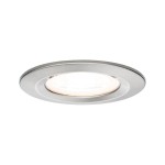 Paulmann 934.75 LED Einbauleuchte 3-Step-Dim Nova starr IP44 rund 78mm GU10 6,5W 460lm 230V dimmbar 2700K Eisen gebürstet 