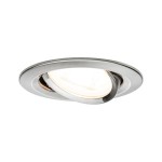 Paulmann 936.41 Einbauleuchte Nova schwenkbar rund 84mm 50° GU10 max. 35W 230V dimmbar Eisen gebürstet 