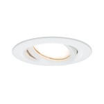 Paulmann 936.81 LED Einbauleuchte Nova Plus Coin Einzelleuchte schwenkbar IP65 rund 93mm 30° Coin 6W 470lm 230V dimmbar 2700K Weiß matt 