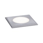 Paulmann 943.66 House LED Bodeneinbauleuchte Warmweiß IP67 eckig 50x50mm 3000K 2W 60lm 230V Edelstahl gebürstet Edelstahl/Kunststoff 