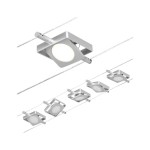 Paulmann 944.20 CorDuo LED Seilsystem MacLED Basisset 5x250lm 5x4,5W 3000K 230/12V Chrom matt/Chrom 