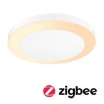 Paulmann 945.27 LED Deckenleuchte Smart Home Zigbee Circula Dämmerungssensor insektenfreundlich IP44 rund 320mm Tunable Warm 14W 880lm 230V Weiß Kunststoff 