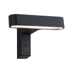 Paulmann 945.48 House LED Außenwandleuchte Ito Bewegungsmelder Horizontale Ausrichtung IP44 227x159mm 3000K 6W 450lm 230V 65° Anthrazit Metall#Kunststoff 