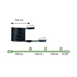 Paulmann 945.96 Plug & Shine Kabel 5m 4 Ausgänge IP68 Schwarz 