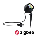 Paulmann 947.71 LED Gartenstrahler Smart Home Zigbee 3.0 Kikolo IP65 90mm RGBW+ 6,2W 440lm 230V Anthrazit Kunststoff#Aluminium 