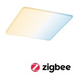 Paulmann 953.85 VariFit LED Einbaupanel Smart Home Zigbee 3.0 Veluna IP44 eckig 215x215mm 17W 1300lm Tunable White Satin dimmbar 