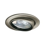 Paulmann 984.74 Möbeleinbauleuchten Micro Line Swivel schwenkbar rund 69mm max. 20W 12V dimmbar Eisen gebürstet 