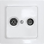 Eltako TV55E/2-wg TV/RF-Abdeckung für E-Design55 30055838 