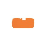 Wago 2016-1292 Abschluss- und Zwischenplatte 1mm dick orange, VPE=25 Stück 