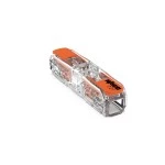 Wago 221-2411 Durchgangsverbinder mit Hebel für alle Leiterarten max. 4mm² transparent 60 Stück 