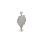 Wago 281-511 Sicherungsstecker mit Lasche für G-Sicherungseinsätze - x 20mm und - x 25mm grau 