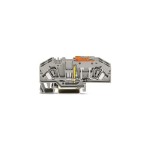 Wago 282-640 Erdleiter-Trennklemme mit Prüfmöglichkeit mit Trennmesserhalter orange grau 12 Stück 