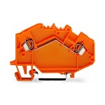 Wago 780-602 2-Leiter-Durchgangsklemme 2,5mm² mittige Beschriftung orange 50 Stück 