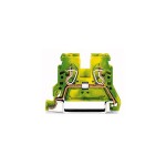 Wago 870-907 2-Leiter-Schutzleiterklemme 2,5mm² seitliche Beschriftungsaufnahmen grün-gelb 