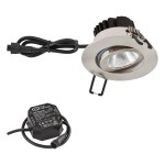 EVN P-LED Einbauleuchte 230V 3000K Edelstahl 