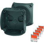 Hensel DK 0102 X Kabelabzweigkasten 0,75-2,5 qmm 3phasig, 5x 3-Leiter Verbindungsklemmen 5 Stück 