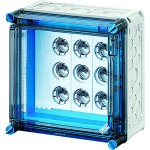 Hensel Mi 3260 Mi-Sicherungsgehäuse, 3x3x63A, DIII, E33 a. Sammelsch.250A, 5polig, Scharnierd. 