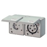 Mennekes 4202 Cepex-Doppelsteckdose 16A 5p 6h 400V IP44 