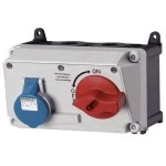 Mennekes 7604 Wanddose DUO 16A 4p 9h 230V IP44 