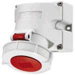 Mennekes 9122 Wanddose TwinCONTACT 16A 4p 6h 400V IP67 