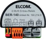 Elcom BER-140 Schaltrelais+Eingang 1fach UP i2Audio 1902140 