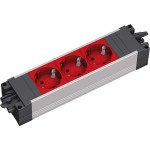 Bachmann 336.601 Steckdosenleiste 3-fach rot 