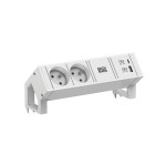 Bachmann 902.3207 Steckdosenleiste DESK2 white 2xUTE 