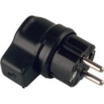 Bachmann 919.178 Vollgummi-Winkelstecker schwarz 