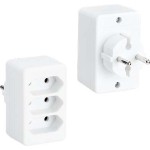 Bachmann 921.272 Multistecker 3xEuro weiß PVC 