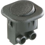 Bachmann 924.133 Einbau-Wippenschalter 6(2)A 250V 1-polig 