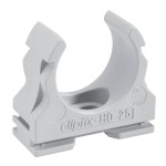 Fränkische clipfix-H0 16 Kunststoff-Klemmschelle grau 23170016 50 Stück 