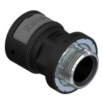 Fränkische ASPA-12M16MB-5 ASPA-12M16MB-5 schwarz Verschraubung Metallgewinde metr. kurz 4890472600 10 Stück 