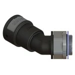 Fränkische AAPA-29M32SB-8 AAPA-29M32SB-8 schwarz Winkel 45° Metallgew. drehbar metr. kurz 4891031900 6 Stück 
