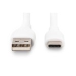 Digitus AK-300340-020-W USB-C Silikon Anschlusskabel, 2m, weiß 