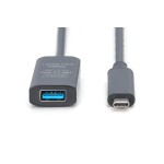 Digitus DA-73113 Aktives USB 3.2 Gen2 10G Verlängerungskabel, USB-C - USB-A, 5m 