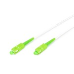 Digitus DK-2922A-10-SCA-SX Glasfaser Patchkabel, stahlarmiert, simplex, singlemode, SC/APC – SC/APC, 10 m 