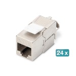 Digitus DN-91411-24 Modulares Patch Panel, 24-Port bestückt mit 24x DN-93615 