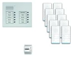 TCS PAUF102/001 audio:pack UP für 10 Wohneinheiten mit Außenstation PUK 10 Klingeltasten 2-spaltig + 10x Freisprecher ISW5031 + Steuergerät BVS20 