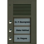 TCS PDS03-EB/04 Audio Außenstation Serie PDS 3 Klingeltasten (linksbündig) AP bronze 