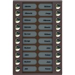 TCS PET20-EB/04 Klingeltastenerweiterung für Audio Außenstation Serie PES/AVE 20 Klingeltasten (rechts-/linksbündig) AP bronze 