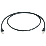 Telegärtner 100007978 Patchkabel S/FTP 6A schwarz 1 Meter 