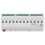 MDT AKI-1216.04 KNX Schaltaktor 12-fach 12TE REG 16/20 A 230 V AC C-Last Industrie 200 µF 