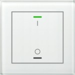 MDT BE-GTL1TW.B1 KNX Glastaster II Light 1-fach RGBW mit Temperatursensor Weiß Schalten 