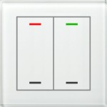 MDT BE-GTL20W.01 KNX Glastaster II Light 2-fach RGBW Weiß Neutral 