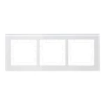 MDT BE-GTR363W.01 KNX Glasrahmen 3-fach für 63 mm Programme Weiß 