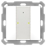 MDT BE-TA55T2.G2 KNX Taster Plus TS 55 2-fach Reinweiß glänzend 