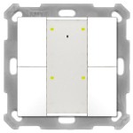 MDT BE-TA55T4.G2 KNX Taster Plus TS 55 4-fach Reinweiß glänzend 