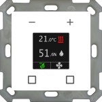 MDT SCN-RTN55S.01 KNX Raumtemperatur-Nebenstelle Smart 55 Reinweiß glänzend 